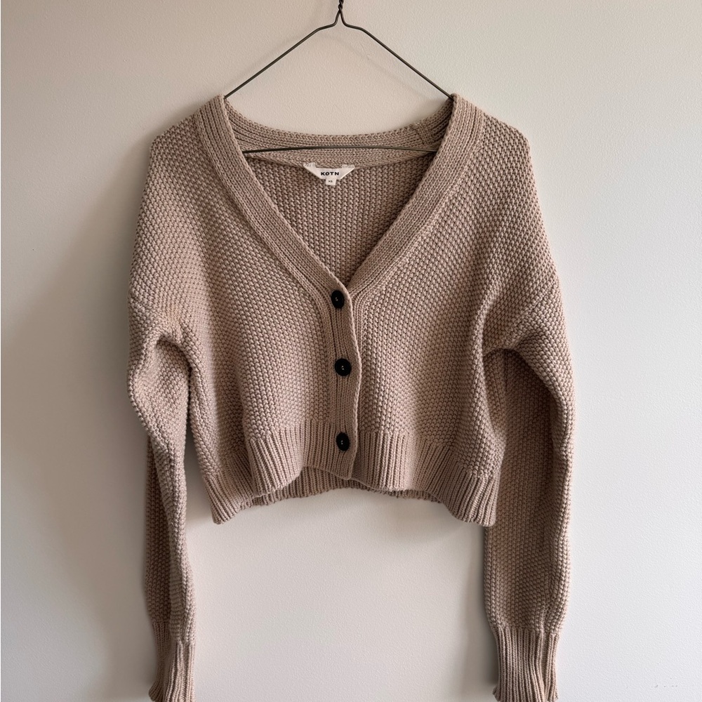 KOTN Crop Knit Sweater